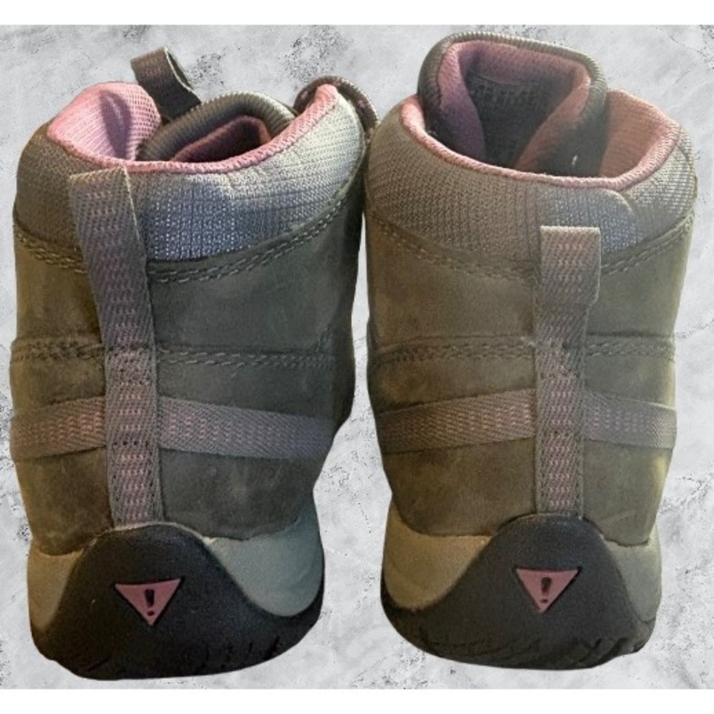 Keen Dry Women 8 Hiking Boots Waterproof Olive Green Pink 52002-DSGN Mid Top - Picture 6 of 8
